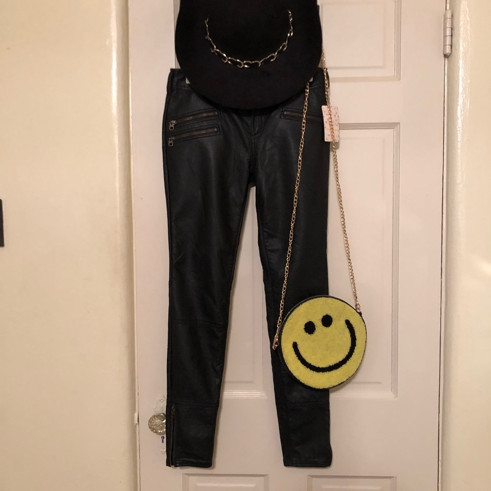 NWT faux leather pants